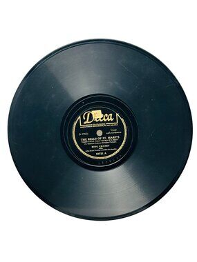 Bing Crosby The Bells Of St Marys 10 Inch Shellac Record 78 RPM Decca 18721